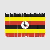 vettore di bandiera dell'uganda