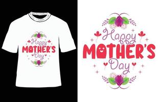 contento La madre di giorno, La madre di giorno t camicia disegno, mamma magliette, La madre di giorno tipografia t- camicia design vettore