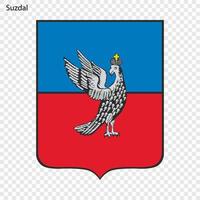 suzdal emblema città di Russia. vettore