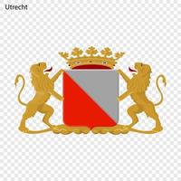 emblema di utrecht vettore