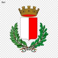 emblema di bari. vettore