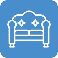 illustrazione del design dell'icona del vettore del divano