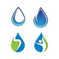 set di immagini del logo goccia d'acqua