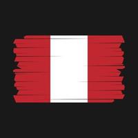 pennello bandiera perù vettore