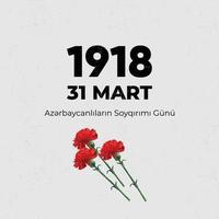 giorno di genocidio di azerbaigiani vettore illustrazione manifesto