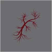vettore di arteria vene umane rosse