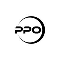 pp lettera logo design nel illustrazione. vettore logo, calligrafia disegni per logo, manifesto, invito, eccetera.