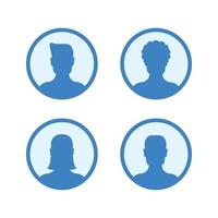 foto profilo avatar silhouette. icona di avatar. vettore