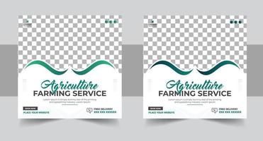agro azienda agricola Servizi sociale media inviare bandiera modello design e agricolo e agricoltura ragnatela bandiera modello design vettore