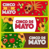 celebra il festival del cinco de mayo vettore