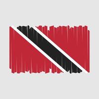 trinidad bandiera spazzola vettore