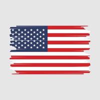 illustrazione della bandiera americana vettore