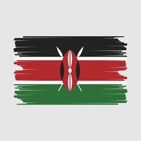 Kenia bandiera illustrazione vettore