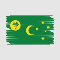 cocos isole bandiera illustrazione vettore