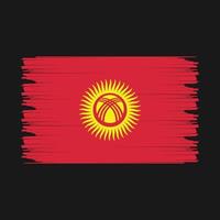 Kyrgyzstan bandiera illustrazione vettore