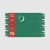 turkmenistan bandiera illustrazione vettore