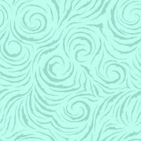 modello turchese di vettore senza soluzione di continuità di linee morbide con bordi strappati sotto forma di cerchi e spirali. texture per rifinire tessuti o carta da regalo in colori pastello su uno sfondo di mare. oceano e onde.