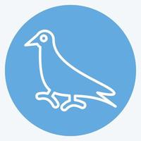 icona piccione. relazionato per domestico animali simbolo. semplice design modificabile. semplice illustrazione vettore
