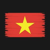 illustrazione della bandiera del vietnam vettore