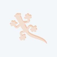 icona geco. relazionato per domestico animali simbolo. semplice design modificabile. semplice illustrazione vettore