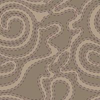 Vector seamless texture in colore beige da forme snelle lisce cucite con linee tratteggiate nere. sfondo astratto per la decorazione di tessuti o carta da imballaggio