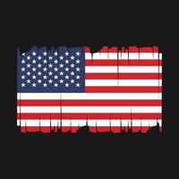 illustrazione vettoriale di bandiera americana