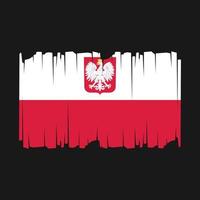 Polonia bandiera vettore illustrazione