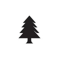 icona di albero di pino, illustrazione vettoriale
