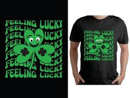 st. Patrick giorno maglietta disegno, santo Patrick giorno camicia, fortunato irlandesi camicia vettore