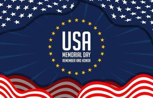 celebra il memorial day of america vettore