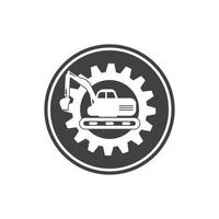 scavatrice icona logo vettore design