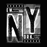 nuovo York, New York testo modello, logo vettore design