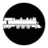 vapore locomotiva icona vettore