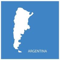 argentina carta geografica icona vettore