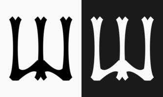 un' a forma di lettera design quello ha un' classico effetto e un' Gotico tatto. adatto per uso come un' logo o marcatore vettore