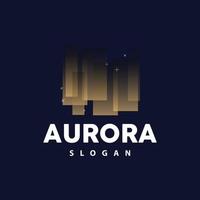 aurora logo, leggero onda vettore, natura paesaggio disegno, Prodotto marca modello illustrazione icona vettore