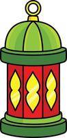 Ramadan lanterna cartone animato colorato clipart vettore