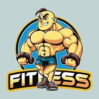 un' Palestra logo vettore illustrazione, fitness uomo logo