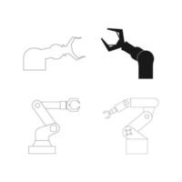 industriale robot icona vettore