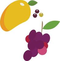 vettore gratuito uva e Mango