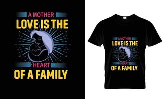 un' madre amore è il nuovo t camicia design vettore