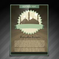 brochure Ramadan Kareem vettore