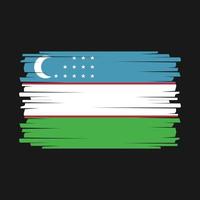 vettore di bandiera dell'uzbekistan
