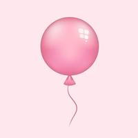 aria rosa Palloncino per celebrazioni. gel il giro Palloncino per progettazione banner e inviti vettore