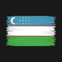 vettore di bandiera dell'uzbekistan