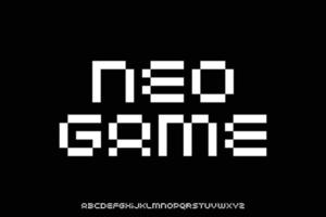 semplice pixel po Schermo font vettore