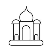 tempio icona schema vettore