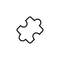 puzzle isolato schema simbolo. modificabile ictus. esso può essere Usato per siti web, I negozi, striscioni, volantini vettore