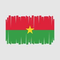 vettore di bandiera del burkina faso