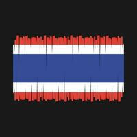 vettore di bandiera thailandia